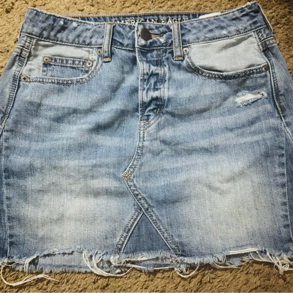 American Eagle Denim Mini Skirt